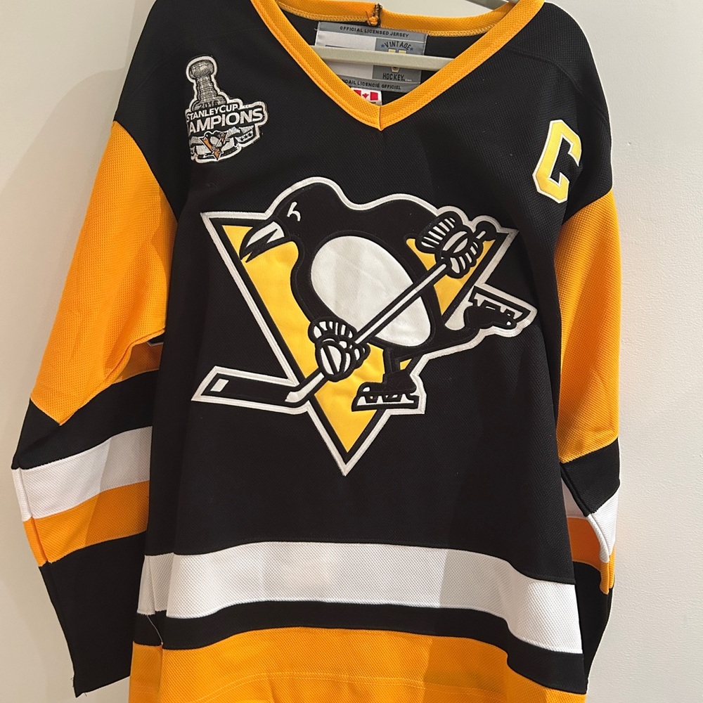 Signed Lemieux Official Pittsburgh Penguins Men's Hockey Jersey
